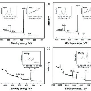 XPS Survey Spectra Of A Ag10 MnO 2 MWCNT1 And B Ag10 MnO 2 MWCNT2