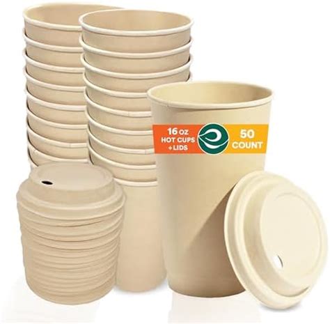 Amazon Certified Compostable Coffee Cups By Living Balance Oz