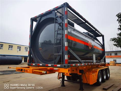 Ft Iso Tank Container For Road Transport Chemical Acid Hcl H So