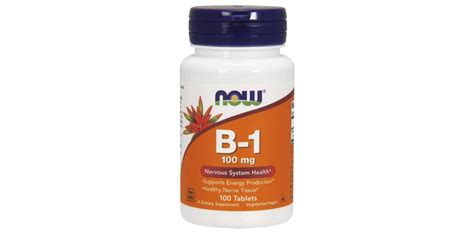 Now Foods Vitamin B 1 Thiamine 100mg 100 Tablets Bodybuilding And