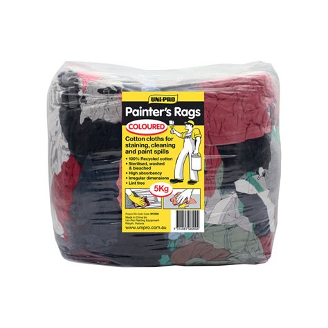Uni Pro Painters Rags Range Mixed Colours Unipro