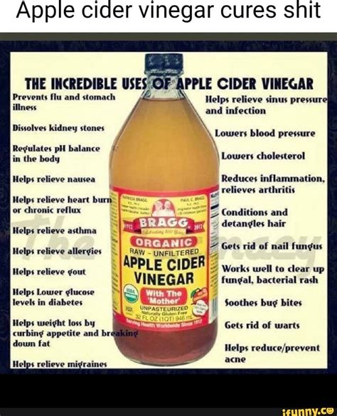 Apple Cider Vinegar Cures Snit The Incredible Uses Prevents Flu And Stomach Illness Apple