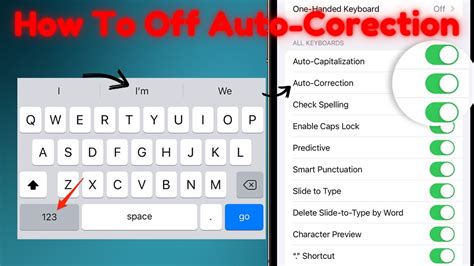 How To Turn Off Auto Correction On Iphone Keyboard Iphone Autocorrect