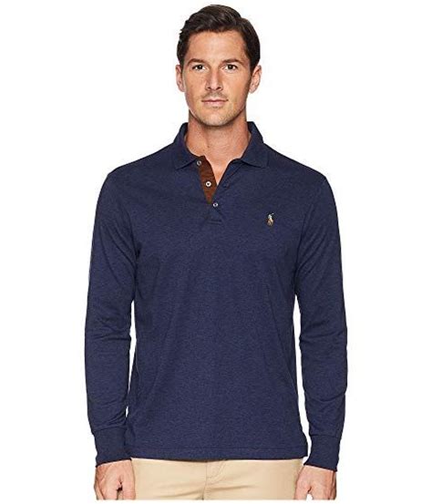 Polo Ralph Lauren Classic Fit Long Sleeve Soft Touch Polo Spring Navy