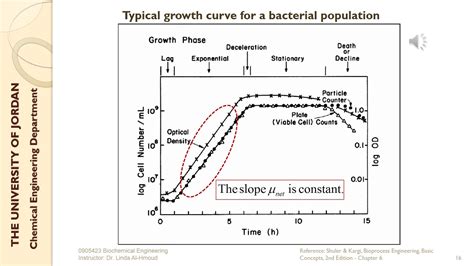 Biochemical Engineering Lecture 6 1 Microbial Growth And Batch Culture Youtube