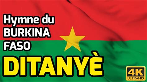 Hymne National Du Burkina Faso Ditanyè Instrumental [4k] Youtube