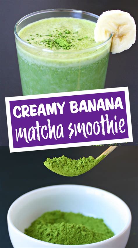 Creamy Banana Matcha Smoothie Easy The Garden Grazer