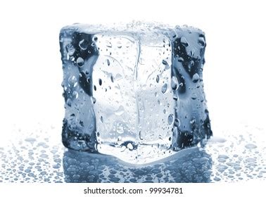 Two Ice Cubes Isolated On White Stock Photo Shutterstock