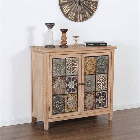 Phi Villa Accent Cabinet With Doors Sideboard Buffet Cabinet Entryway