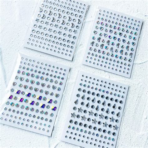 Self Adhesive Face And Body Gems Moon Star Heart Butterfly