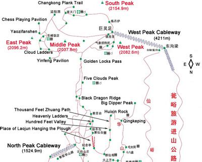 Mount Hua Maps - Mount Hua Location Map, Mount Hua Tourist Map 2025/2026