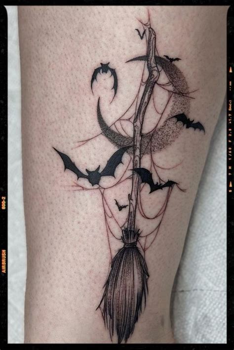 Witch Broom Tattoo Inspiration | Wiccan tattoos, Pagan tattoo ...