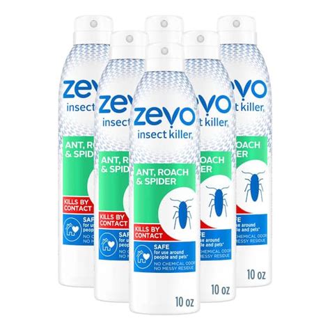 ZEVO 10 Oz Ant Roach And Spider Insect Killer Aerosol Spray Multi