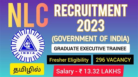 Nlc Recruitment In Tamil Graduate Executive Trainee Gate Score