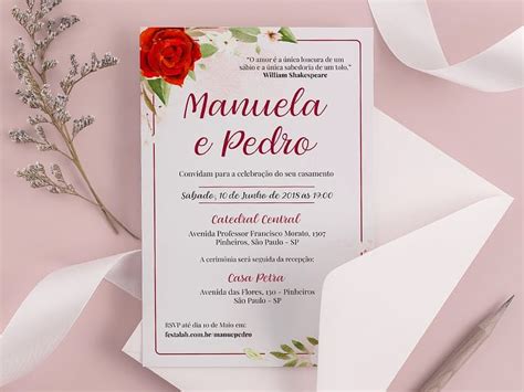 Fazer Convite De Casamento Online Gratis Para Imprimir Di Rio Da Noiva