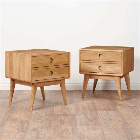 Solid Oak Drawer Unit Bedside Table Solid Wood Cabinet Nightstand