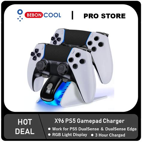 BEBONCOOL Dual Controller Charger For PS5 Charging Dock Station For