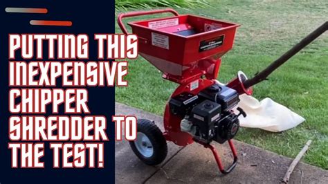 Harbor Freight Chipper Shredder Setup Start Demo YouTube