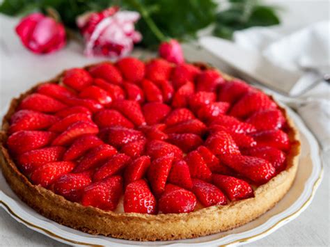 Tarte Aux Fraises Sur Une Cr Me La Verveine My Parisian Kitchen