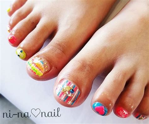 夏オールシーズン旅行海フット Ni Na♡nailのネイルデザイン No3385635 ｜ネイルブック