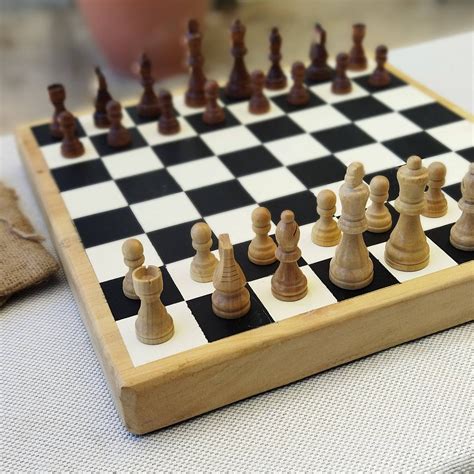 Christmas Gift Rustic Wooden Chess Set 14x14in 35x35cm - Etsy