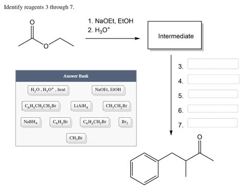 Solved In The Reaction Sequence Shown Draw The Intermediate Chegg