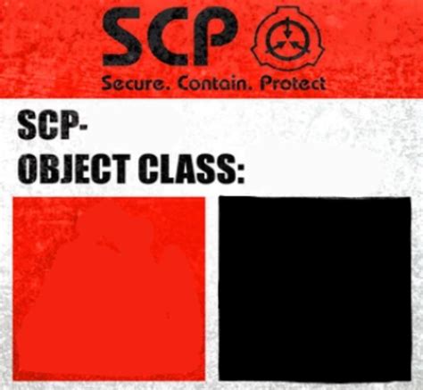 Scp Blank Template Keter Label Memes Imgflip