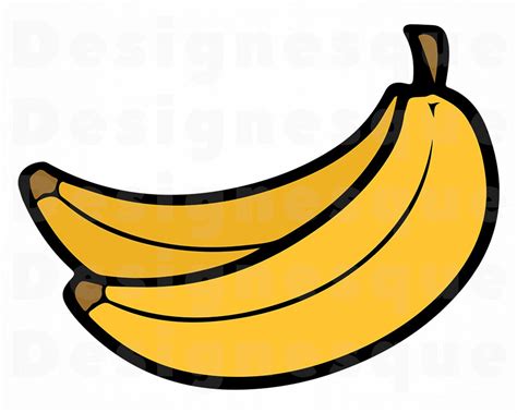 Banana Svg Banana Clipart Files For Cricut Banana Cut Files Etsy