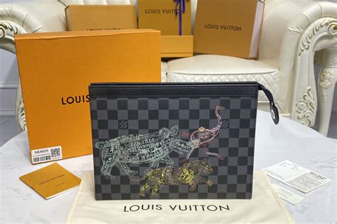 Louis Vuitton N64605 LV Pochette Voyage travel pouch in Damier Graphite ...