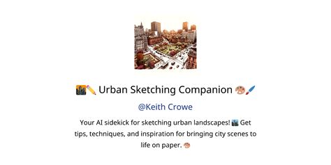 Urban Sketching Companion GPTs Features And Functions Examples