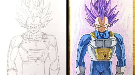 How To Draw Vegeta Ultra Ego Dragon Ball Super Youtube