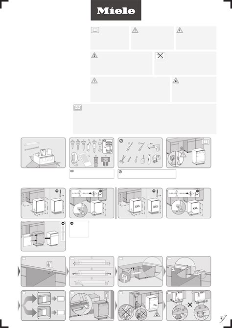 User Manual Miele G 5167 SCVi XXL Selection English 2 Pages