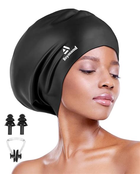 Amazon Swim Cap For Long Thick Hair 3 Size Silicone Swimming