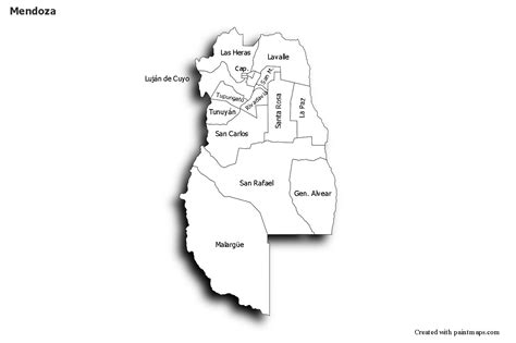 Im Genes De Mapa Politico De Mendoza Y Sus Departamentos Im Genes The