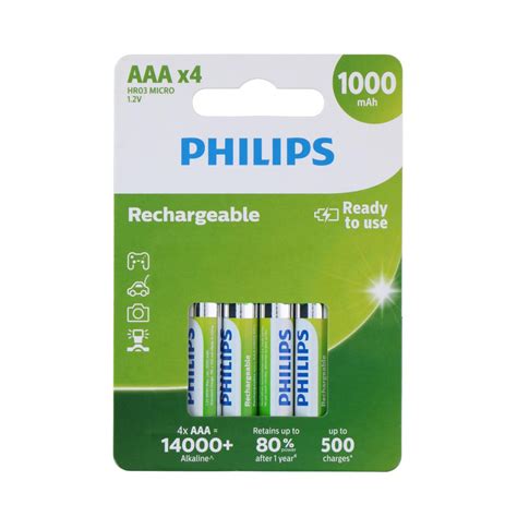 Batterie AAA PHILIPS Recharge 4 Stk Online Shop Gonser Sicher