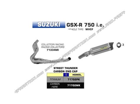 Ligne D Chappement Compl Te Arrow Comp Tition Pour Suzuki Gsx R I