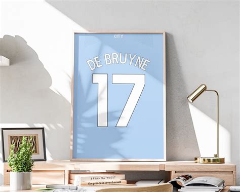 Printable Kevin De Bruyne Jersey, Football Shirt Poster, 2023-2024 ...