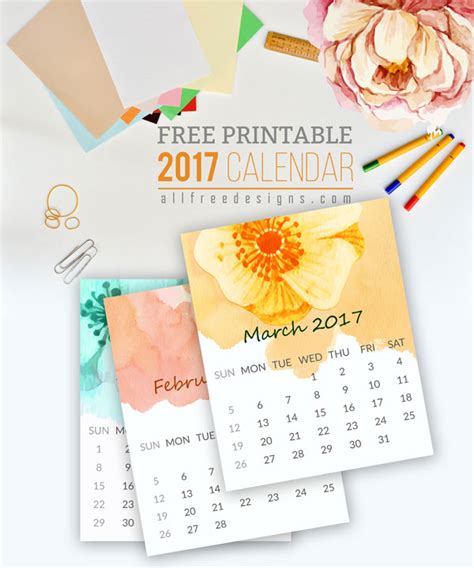 Printable Mini Calendar