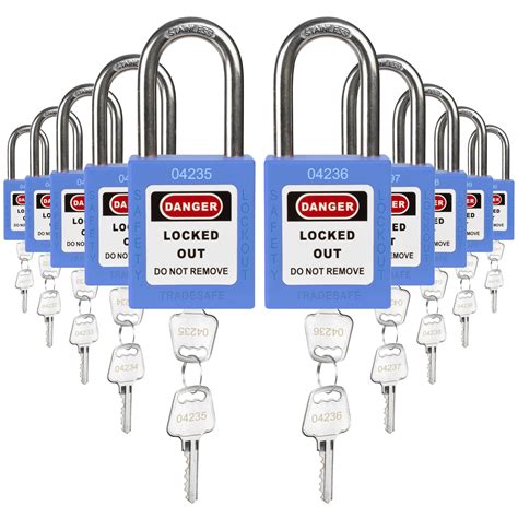 Buy Tradesafe Lockout Tagout Locks Set Blue Loto Locks Lockout