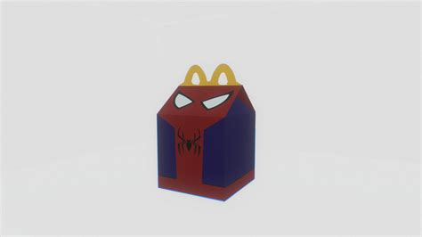 Spider-man happy meal box - Download Free 3D model by quentin.cdt [530c780] - Sketchfab