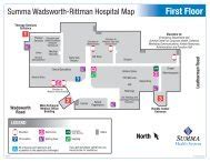 Ground Floor Summa Akron City Hospital Map - Summa Health ...