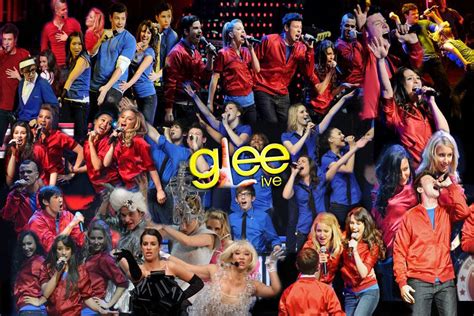 Download The Energetic Cast Of Glee Performing Live In Concert