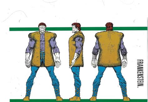 Official Handbook Of The Marvel Universe Sheet Frankenstein Comic