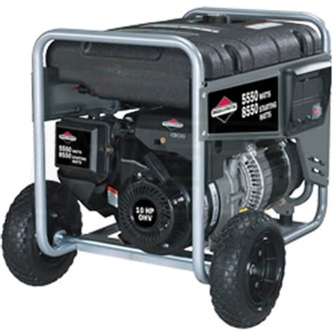 Briggs And Stratton 5550 Watt Portable Generator W Cord Briggs