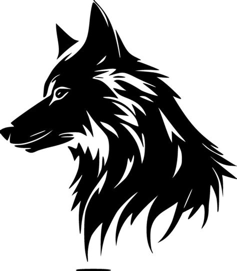 Ilustraci N Vectorial De La Silueta Minimalista Y Simple De Wolf