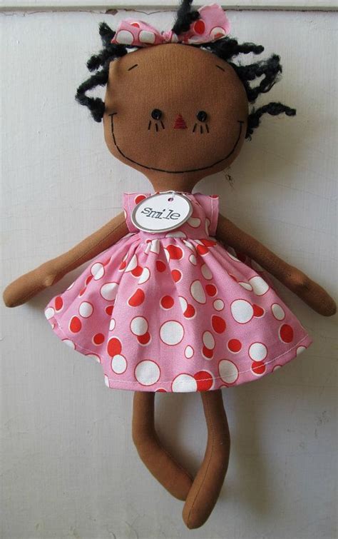 African American Handmade Cloth Rag Doll