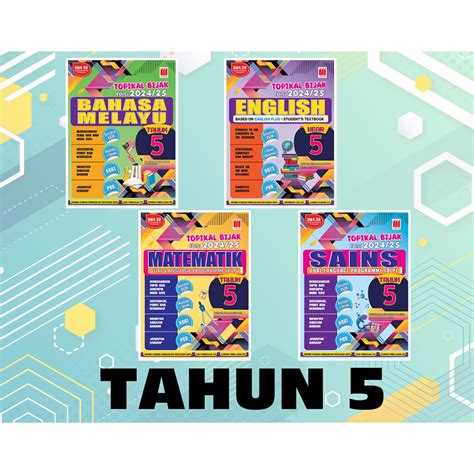 VISION Topikal Bijak Sesi 2024 25 Tahun 5 SET Dwibahasa Buku