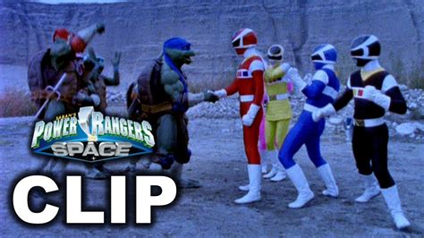 Power Rangers In Space Ninja Turtles Team Up First Scene Shell Shocked Episode Youtube