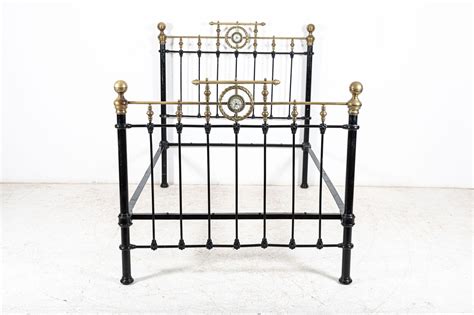 19thc English Brass And Iron Double Brass Bed Frame For Sale At 1stdibs