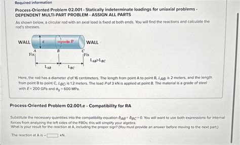 Solved Process Oriented Problem Statically Chegg